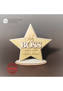 Medinė lentelė "Best BOSS"